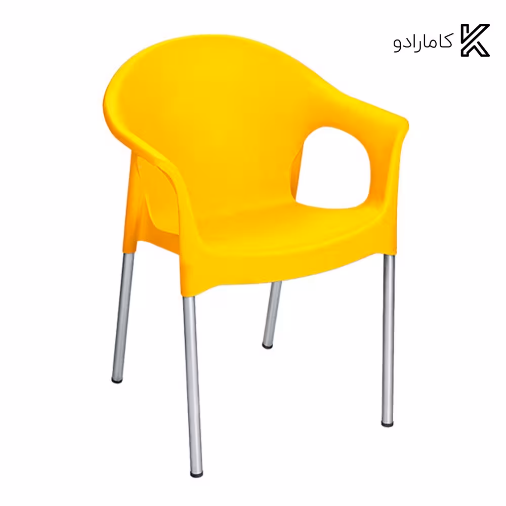 صندلی پایه فلزی دسته دار ناصر پلاستیک کد 990