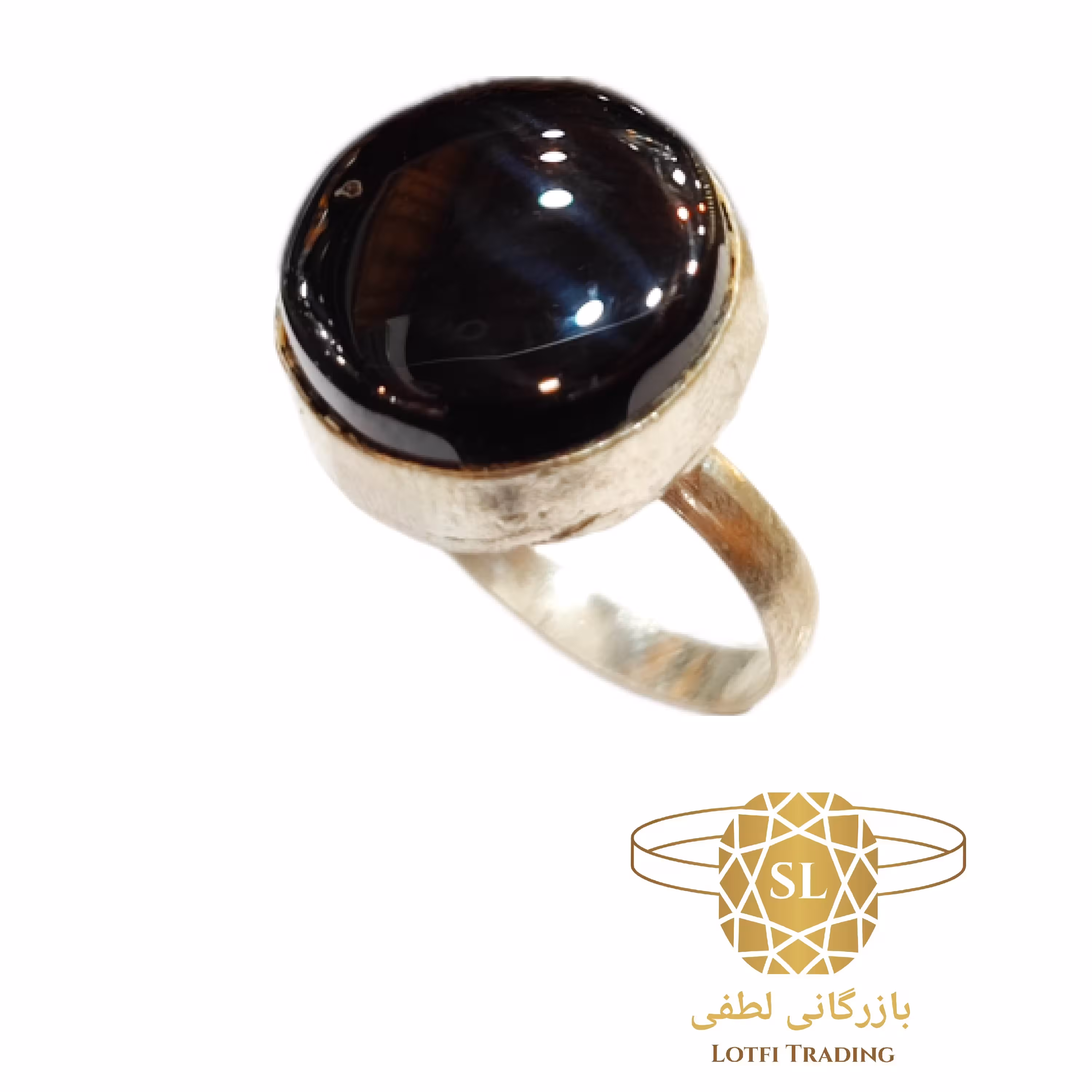 انگشتر نقره عقیق سرخ تیره همراه با حرز امام جواد(ع) کد 07 بازرگانی لطفی