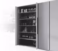 مکانیزم درب لولایی کمدی پاکت در تک درب چوبی چپ باز شو فانتونی کد K001