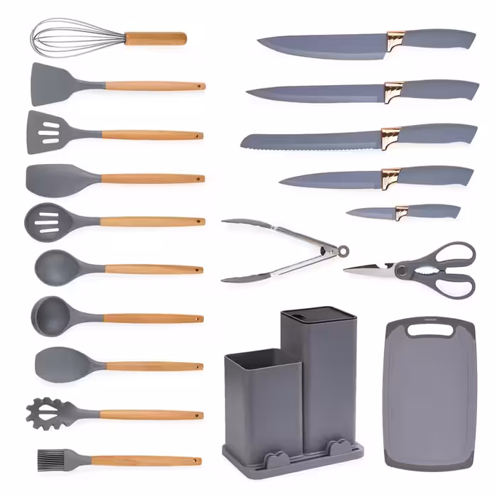 سرویس کفگیر و ملاقه 19 پارچه کیچن ست کد 59 | کالا مکس