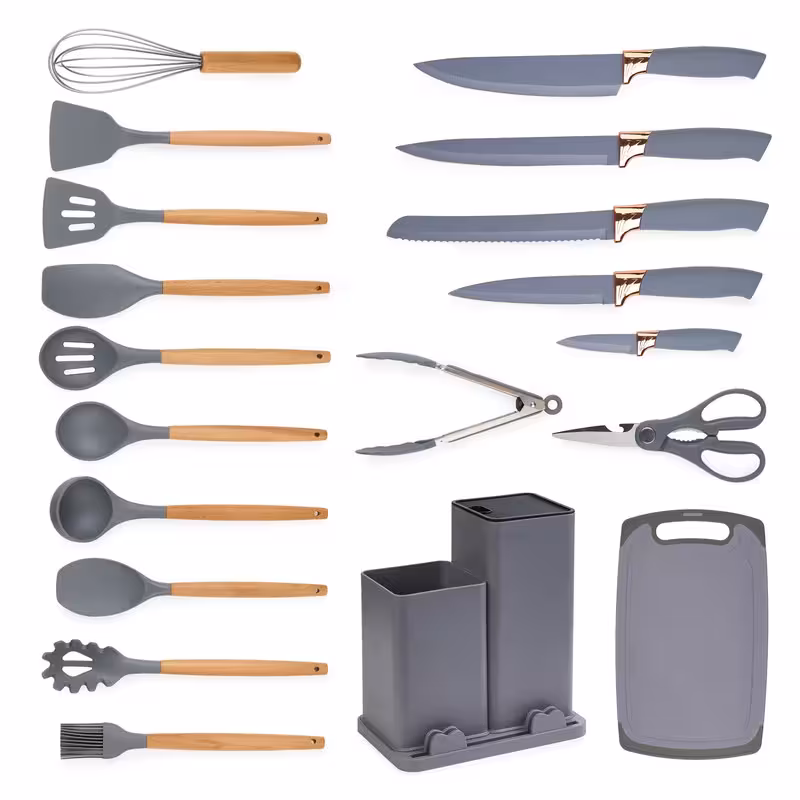 سرویس کفگیر و ملاقه 19 پارچه کیچن ست کد 59 | کالا مکس