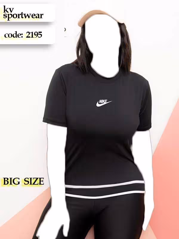 تیشرت سایز بزرگ ورزشی زنانه NIKE کد 009