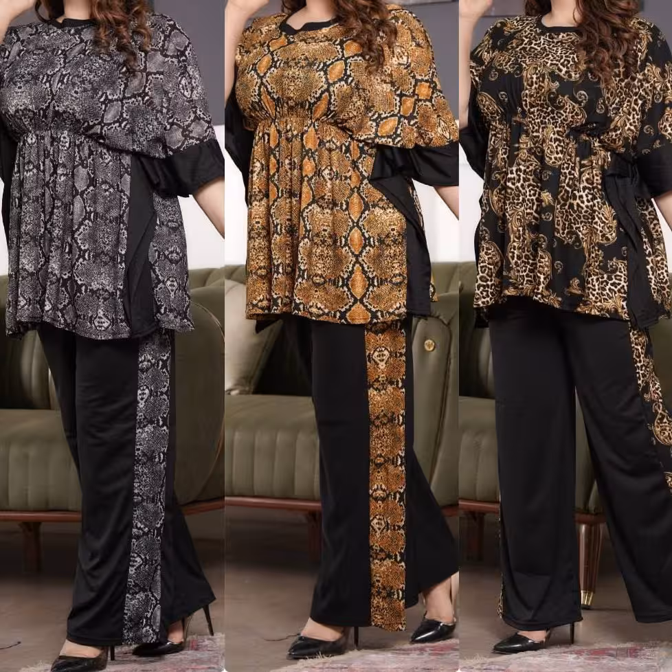 تونیک و شلوار زنانه لباس خونگی ارسال رایگان
