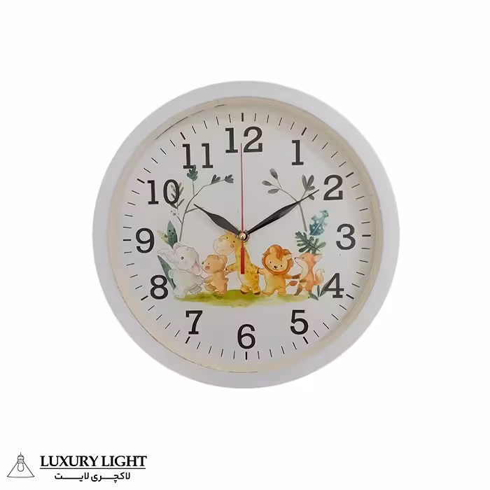 ساعت دیواری کودک مدل حیوانات جنگل