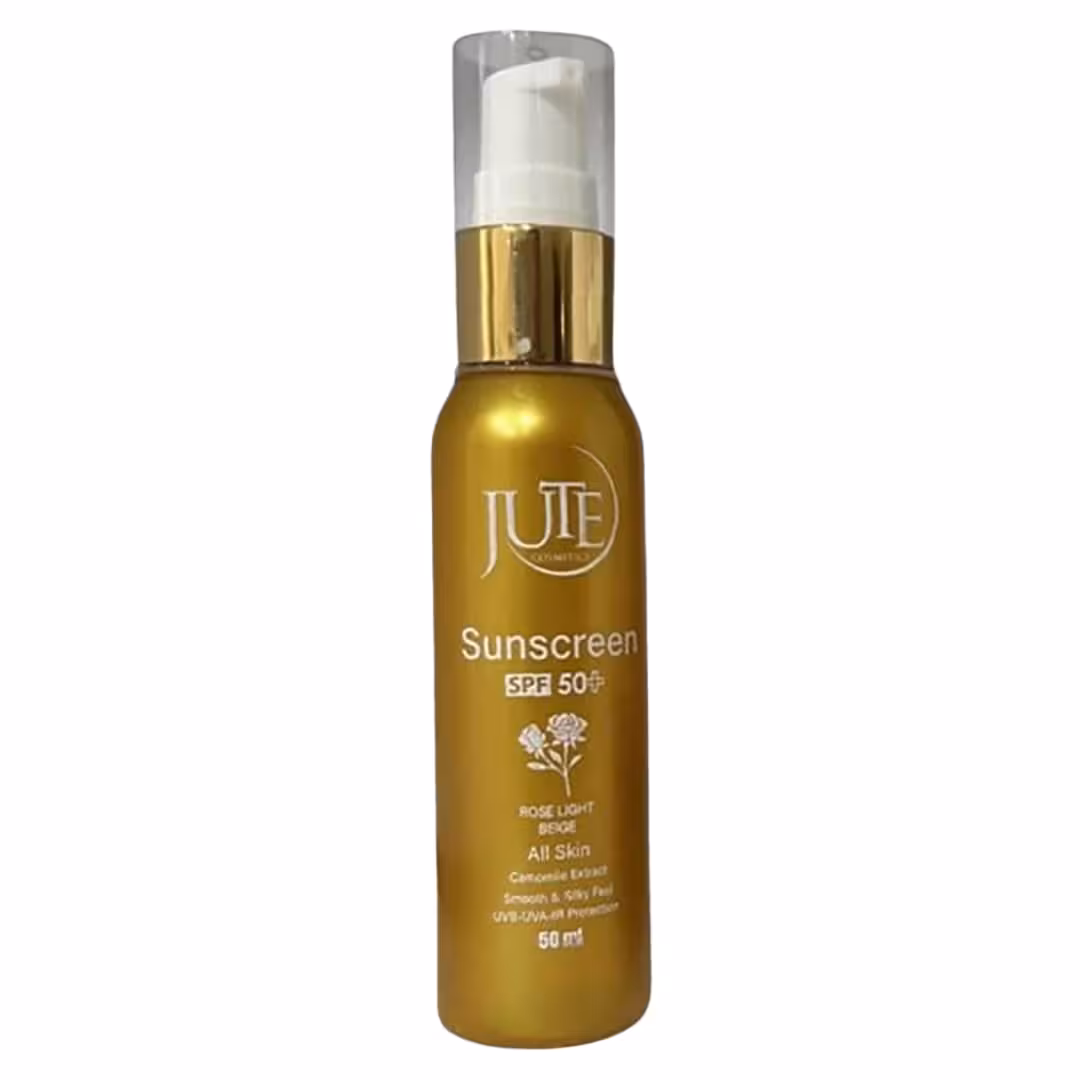 ژوت ضدآفتاب رزلایت بژ پمپی انواع پوست 50 میل SPF 50