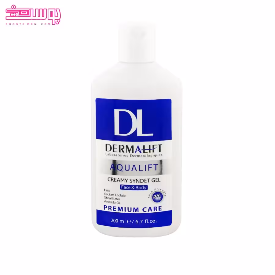 ژل شستشوی غیر صابونی کرمدار درمالیفت حجم 200ml