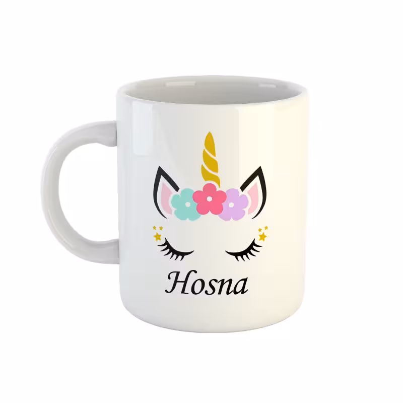 خرید ماگ-لیوان  اسم حسنا  unicorn کد 63
