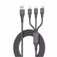 کابل تبدیل USB به لایتنینگ/USB-C/microusb الدینیو مدل LC97U با طول 1.2 متر