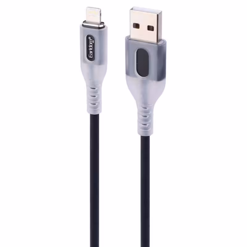 کابل آیفونی فست شارژ Earldom EC-192L 2.4A 1m