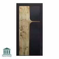 درب ورودی لابی چوبی تک لنگه کد 3031