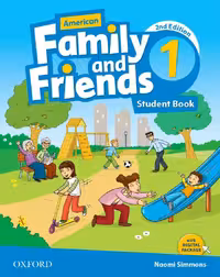 کتاب امریکن فمیلی اند فرندز یک American Family and Friends 2nd 1 SB WB CD DVD