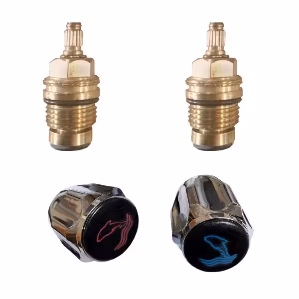 مغزی شیر کد 214 بسته 2 عددی به همراه دسته شیر