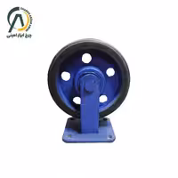 چرخ پاترولی آهنی لاستیکی سبک A ثابت قطر 250 میلی متر