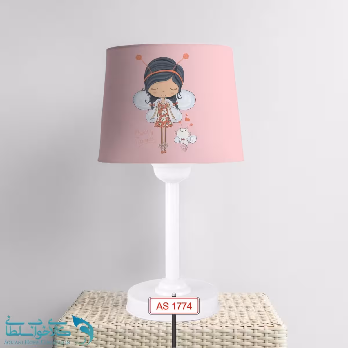 آباژور اتاق کودک طرح دختر پروانه ای کد A1774