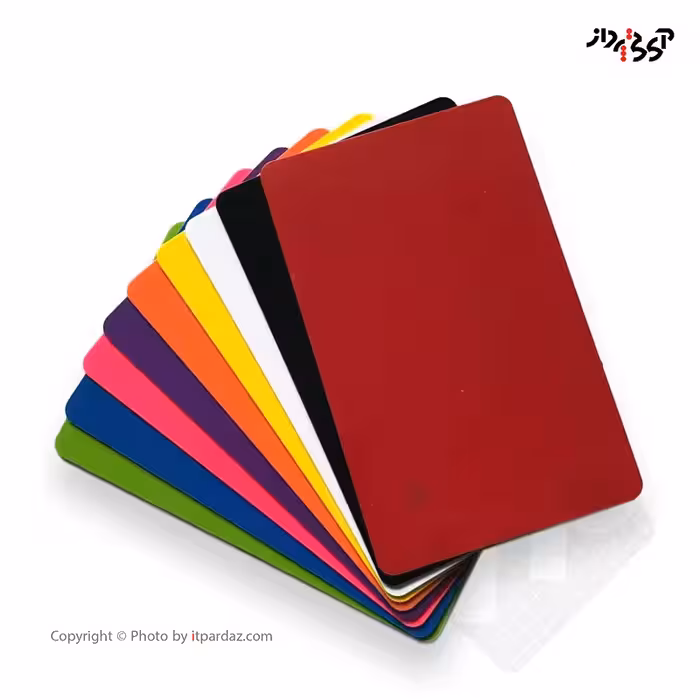 کارت پی وی سی ساده و خام رنگی