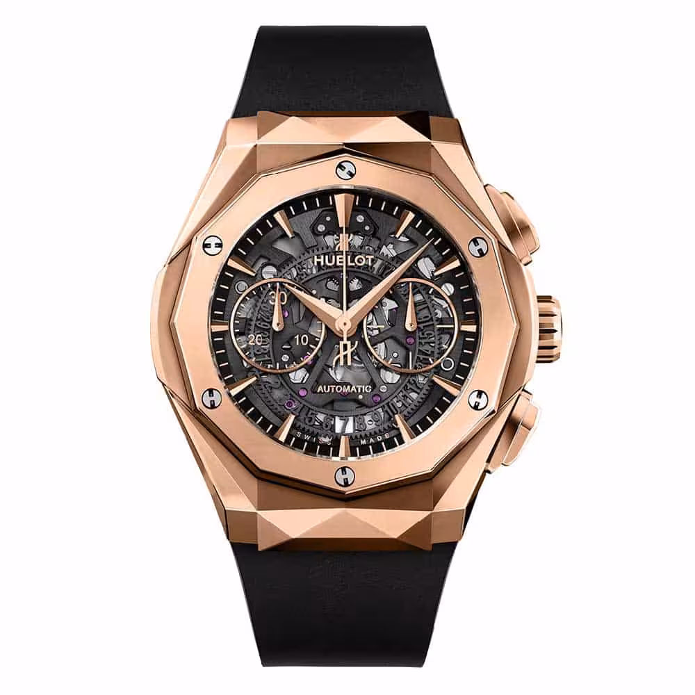 ساعت مچی مردانه هابلوت Hublot Aerofusion Orlinski Gold