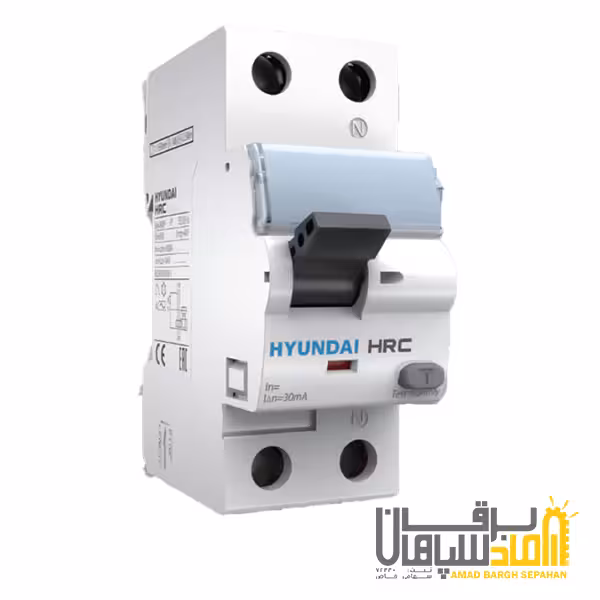 کلید محافظ جان (RCCB) تک پل نول مدل 30mA / 32A برند هیوندای HYUNDAI