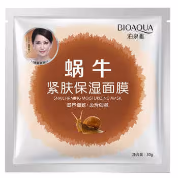 ماسک صورت بایو آکوا مدل حلزون وزن 30 گرم