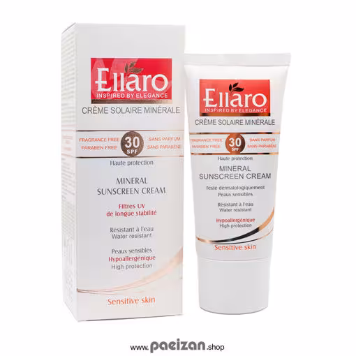 کرم ضد آفتاب مینرال پوست حساس الارو SPF30