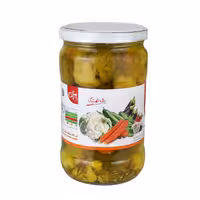 ترشی مخلوط درشت بیژن 670 گرمی