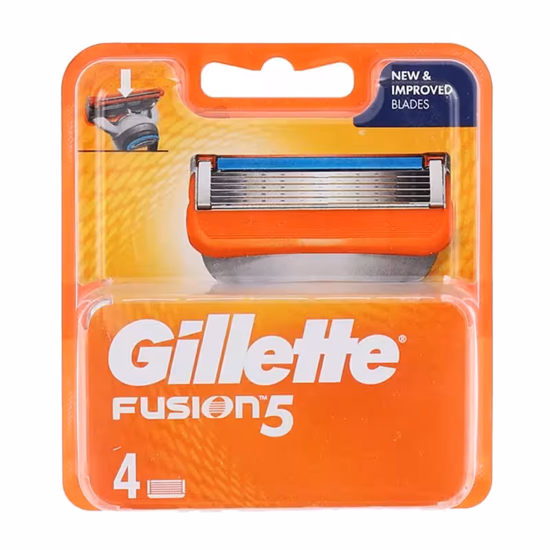یدک ژیلت فیوژن GILLETTE FUSION 5 پنج لبه بسته 4 عددی