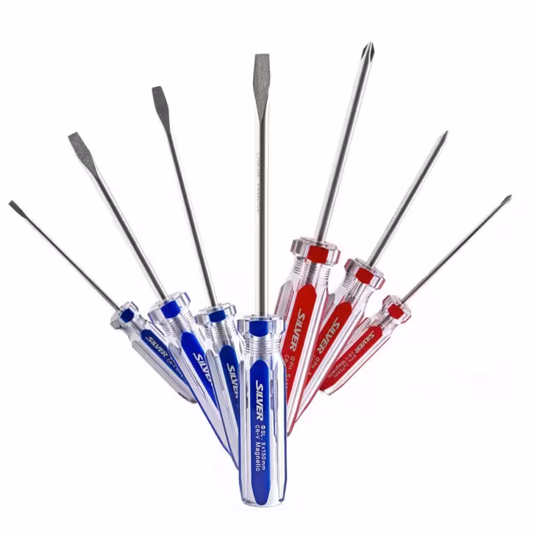 ست 7عددی پیچ گوشتی کریستالی سیلور Silver GTH01B20