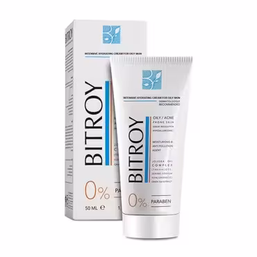 کرم آبرسان مناسب پوست چرب بیتروی حجم 50 میلی لیتر | Bitroy Hydrating Cream For Oily Skin 50 ml