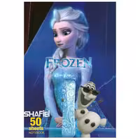 دفتر نقاشی 50 برگ شفیعی طرح فروزن یخی کد 8 (پس کرایه)