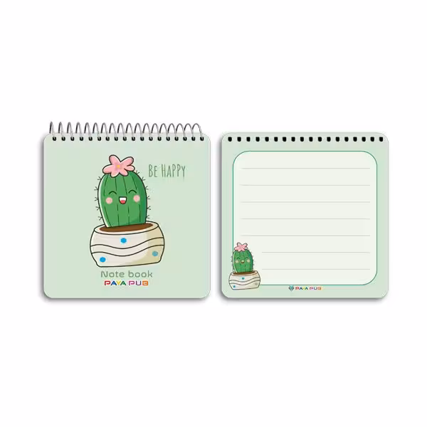 دفترچه یادداشت 10×10 طلقی فانتزی