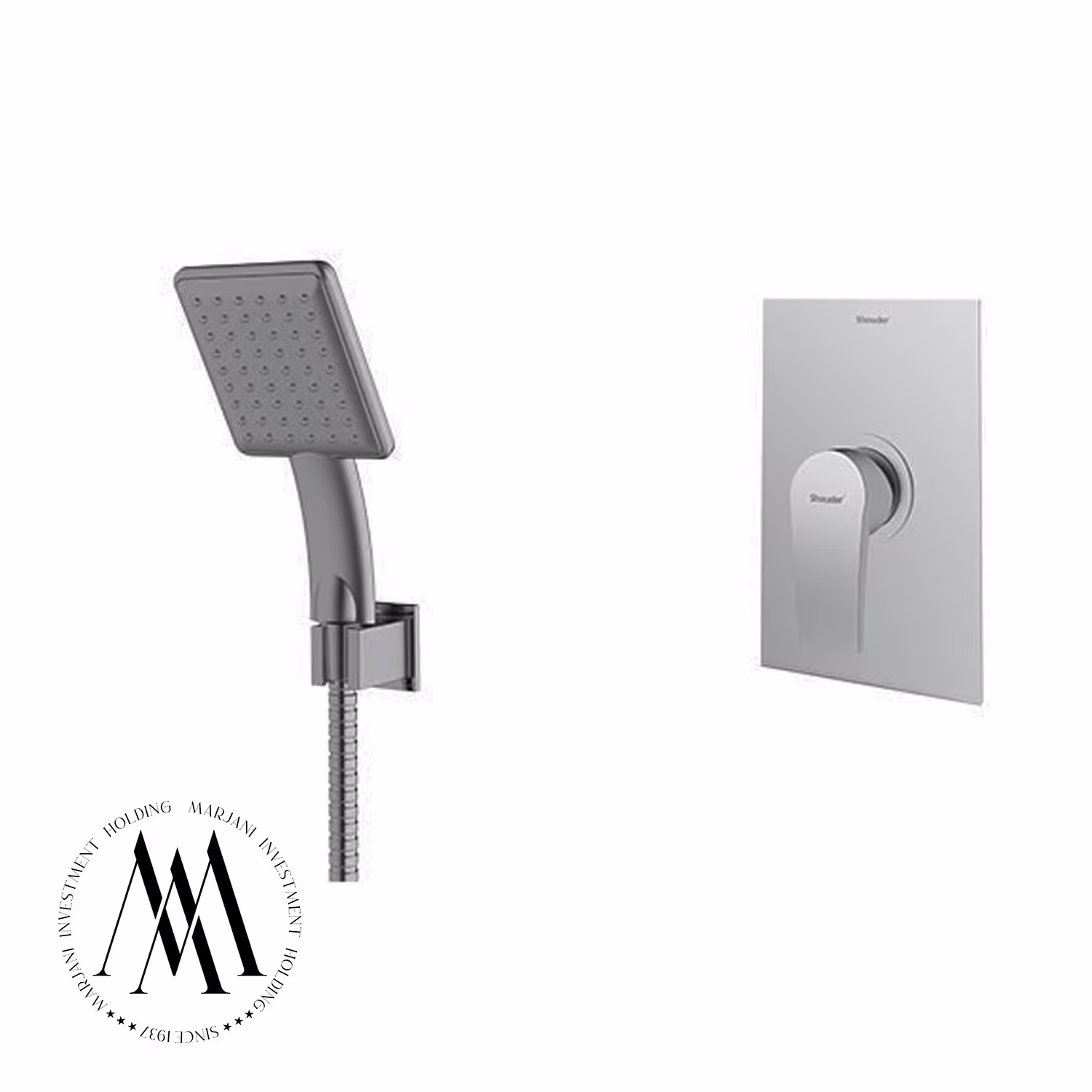 شیر حمام توکار شودر مدل رومرپلاس ABS تیپ 2 (کرومات)