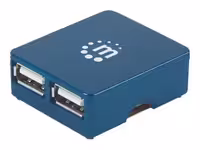 هاب 4 پورت منهتن USB-A آبی، 480 مگابیت در ثانیه (USB 2.0)
