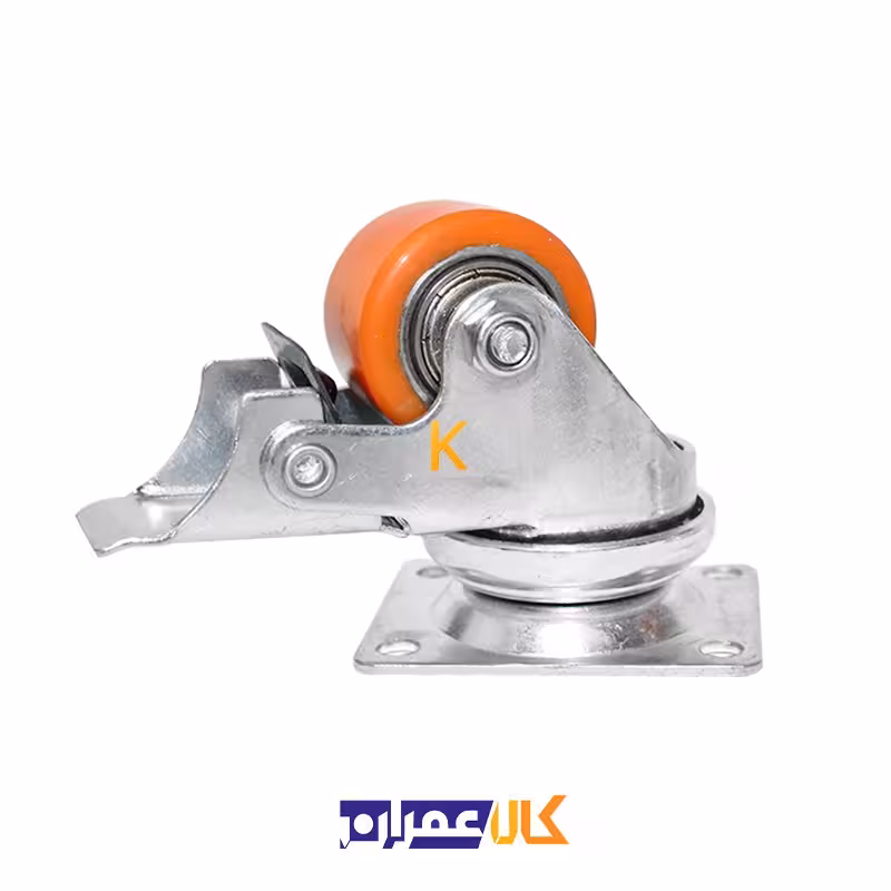 چرخ ترمزدار پلی اورتان گاوصندوقی