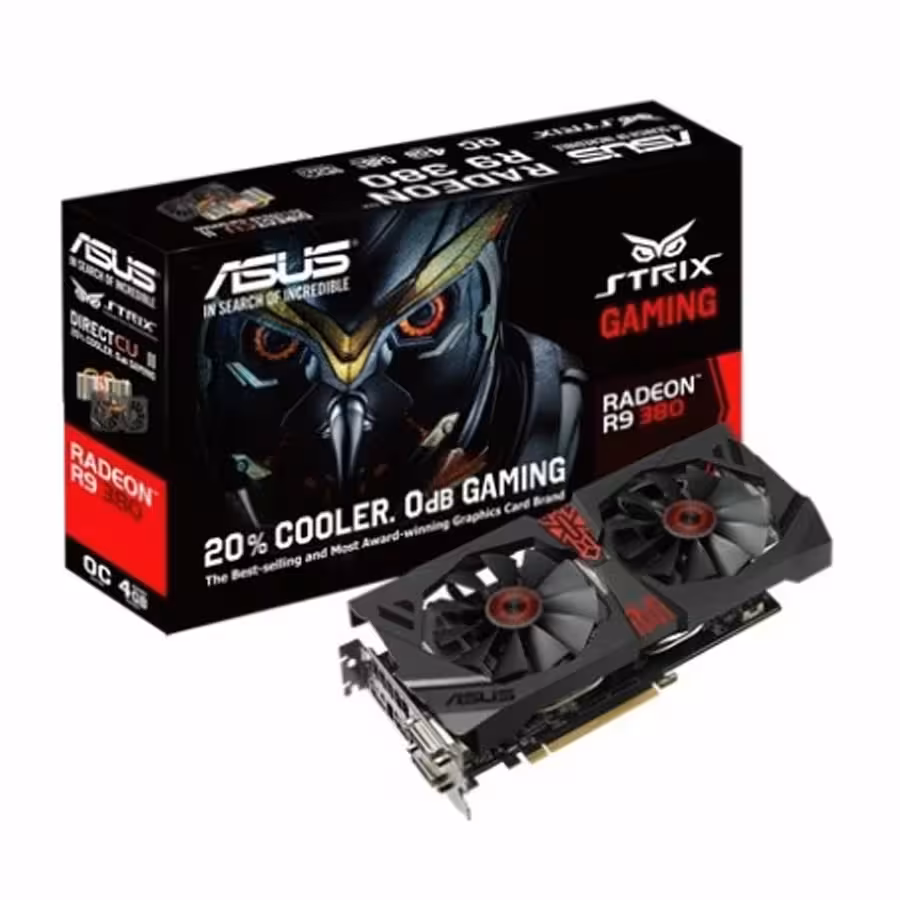 کارت گرافیک ایسوس R9 380 DCII OC STRIX GAMING 4GB GDDR5