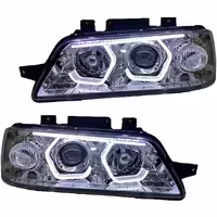 خرید چراغ جلو اسپرت پژو 405 SLX مدرن مدل 3D-Hexa سفید داخل فابریک بدون موتور دو عددی | اتوموبی