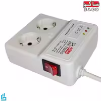 محافظ برق ظرفشویی و لباسشویی ساکو 2 خانه ارتدار کلید 1/5 دار متری مدل 22216