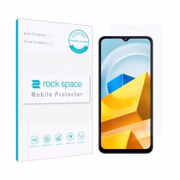 گلس شیائومی POCO M5 مدل نانو هیدروژل مات برند راک اسپیس کد S