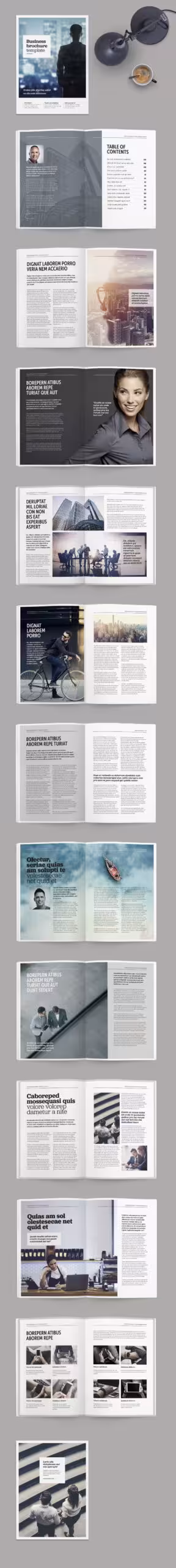 دانلود Brochure/Magazine Layout with Bold Title Treatments