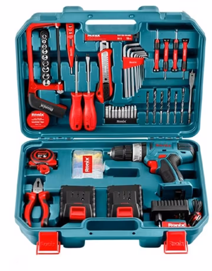 کیت دریل شارژی 18 ولت 53 پارچه رونیکس مدل RS-8018