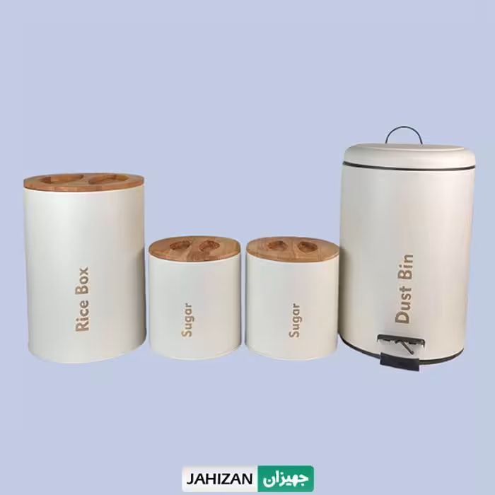 سرویس 4پارچه درب بامبو یونیک کد 8022 کرم