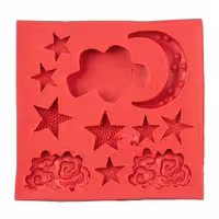 قالب مولد فوندانت سیلیکونی سورناپارت طرح ابر و ماه کد 527