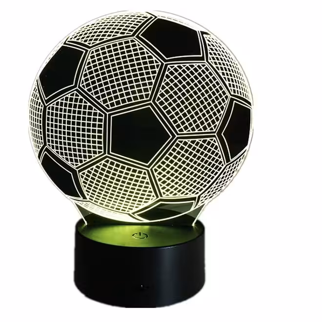 چراغ خواب سه بعدی توپ فوتبال با قابلیت تغییر 7 رنگ