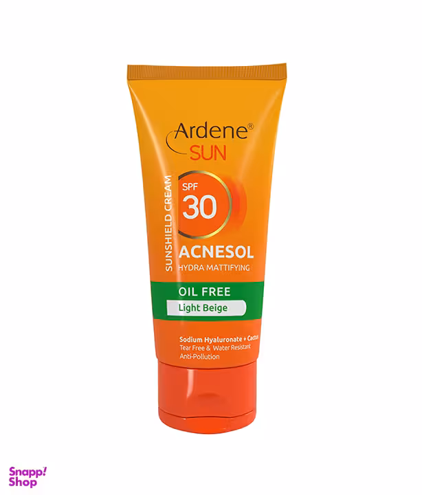 کرم ضد آفتاب اس پی اف-30 آردن (Ardene) سان فاقد چربی بژ روشن وزن 50 گرم