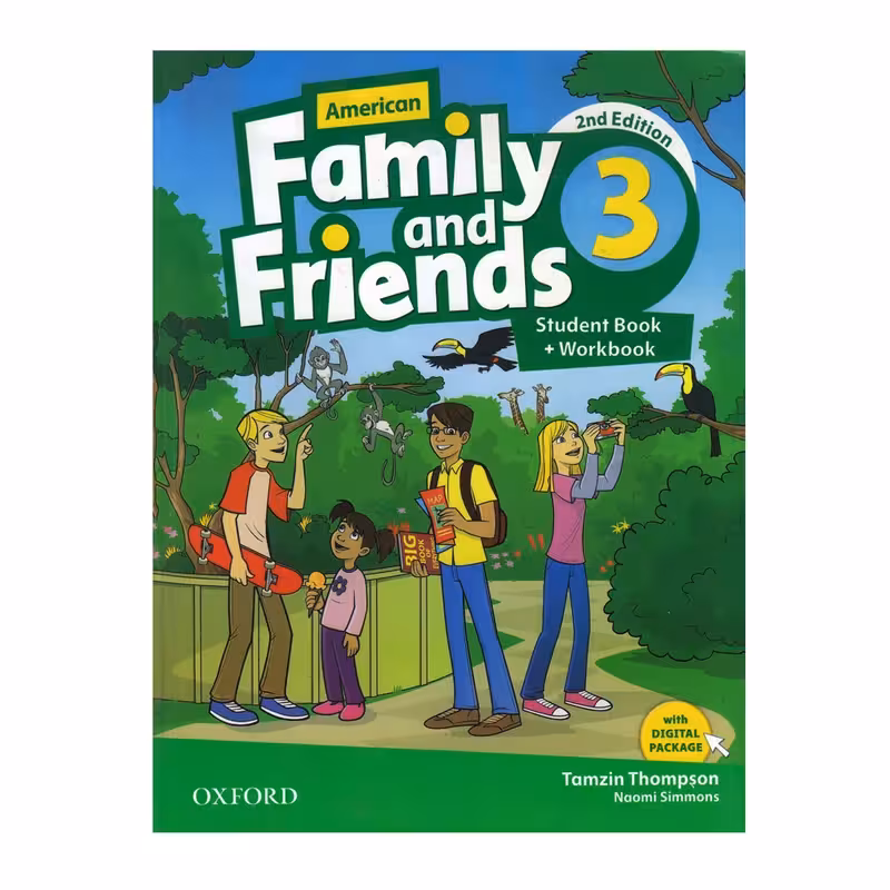 کتاب American Family And Friends 3 اثر Tamzin Thompson And Noami Simmons انتشارات Oxford