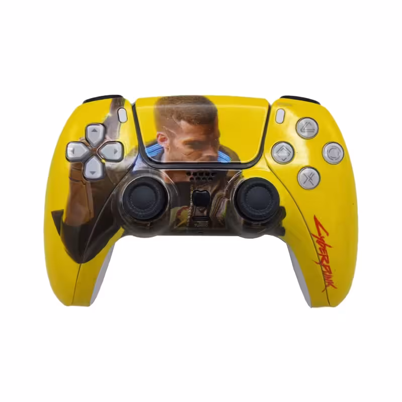 دسته بازی PS4 طرح PS5 مدل T29 طرح سایبرپانک 2077