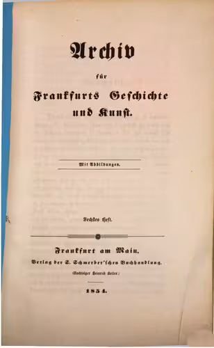 خرید و دانلود نسخه کامل کتاب Archiv für Frankfurts Geschichte und Kunst
