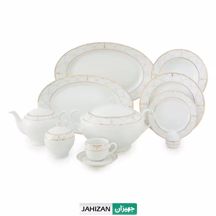 سرویس چینی زرین 102پارچه رومانا سری ایتالیا