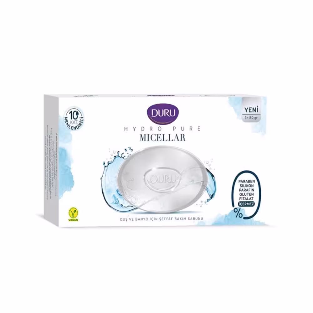 مشخصات، خرید و قیمت صابون حمام آبرسان دورو مدل Micellar بسته 3 عددی ⭐️ ویان مارکت
