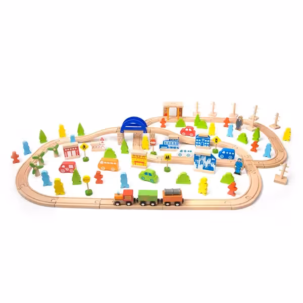 ریل قطار چوبی کلاسیک ورد Classic World