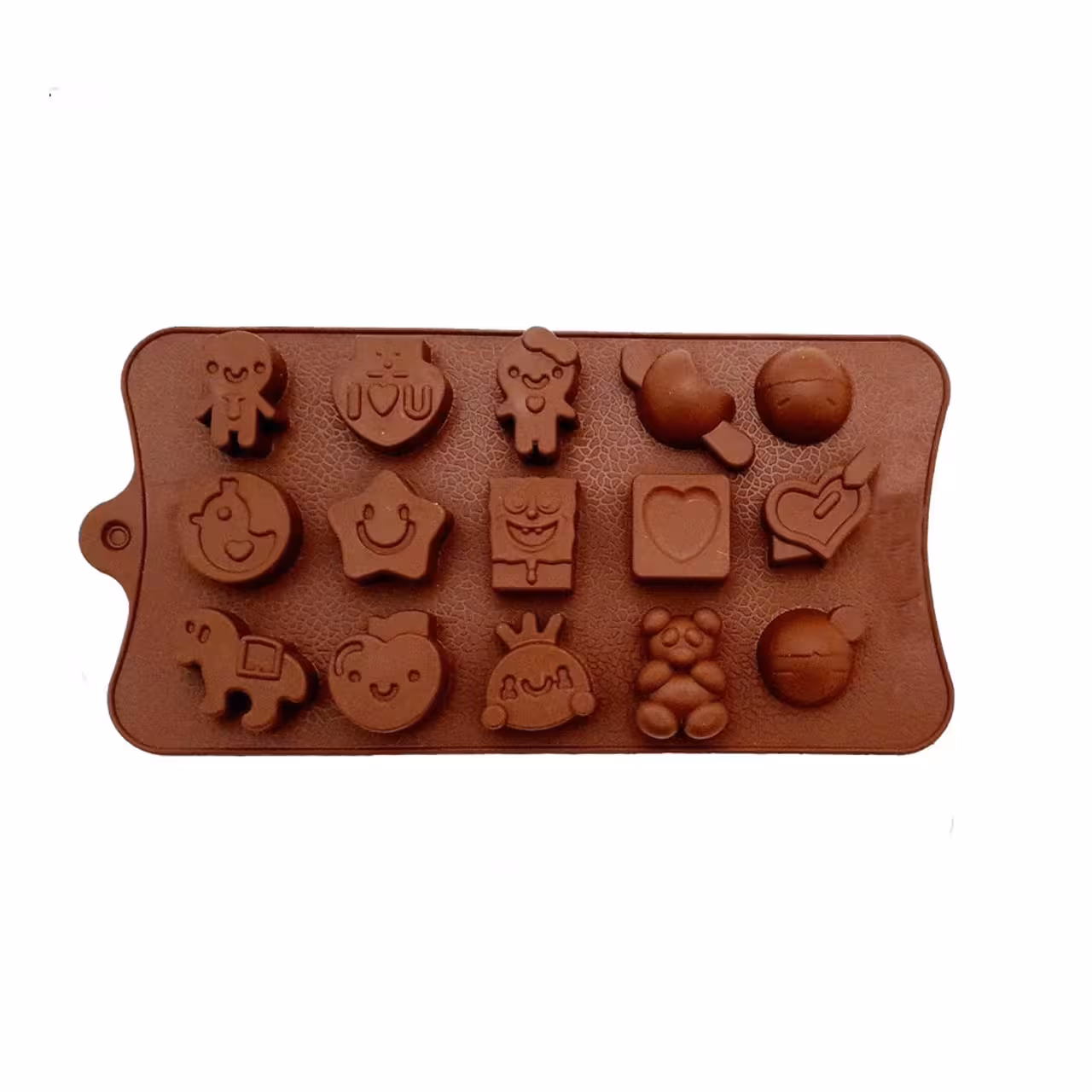 قالب سیلیکونی طرح شکلک 15 خانه