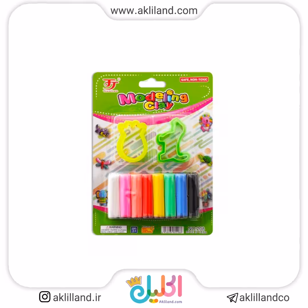 خمیر کلی بسته 8 عددی کوچک (مدل قالب رندوم)